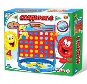 Игра настольная из серии Академия Игр - Соедини 4 (Abtoys, PT-00777)
